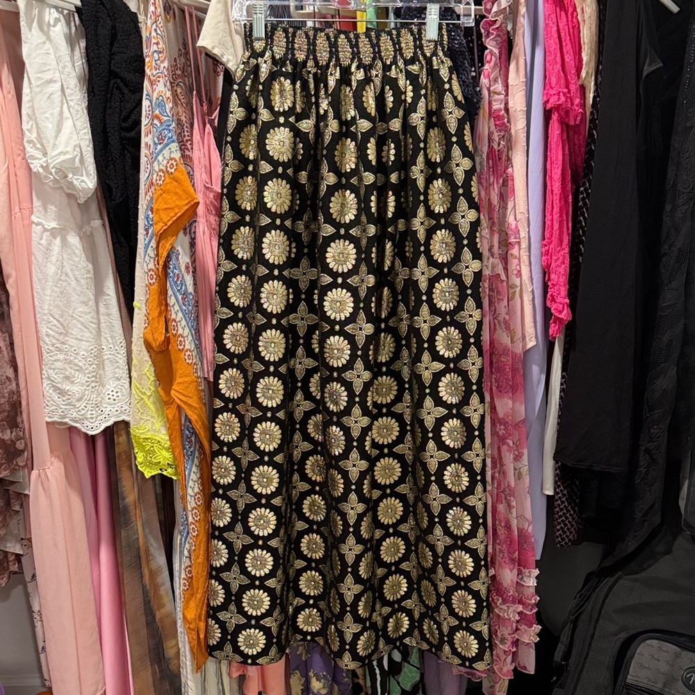 Vintage maxi skirt or strapless dress